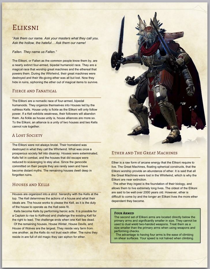List of playable races in d d 5e